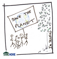 Save the Planet placards